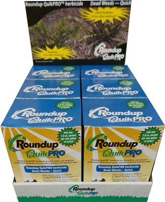 roundup packets quikpro herbicide pro quickpro quick weed killer case oz opens